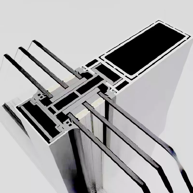রৌপ্য-সাদা জারণ নিরোধক পর্দা প্রাচীর প্রোফাইল